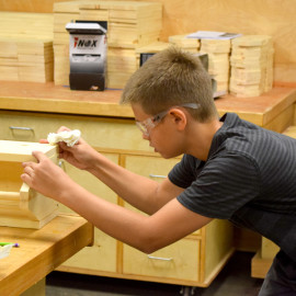 SPACE Camp construction mentorship for middle schoolers this week