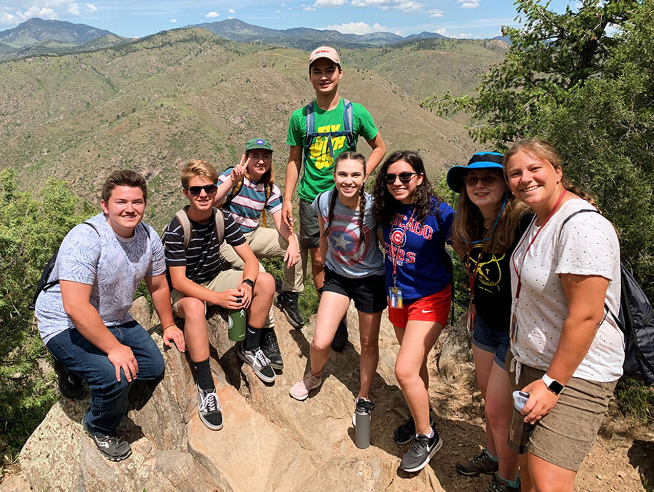 Ace summer camp hiking photo